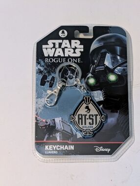 Disney Star Wars Rogue One Blue and Black AT-ST Walker Keychain NWT